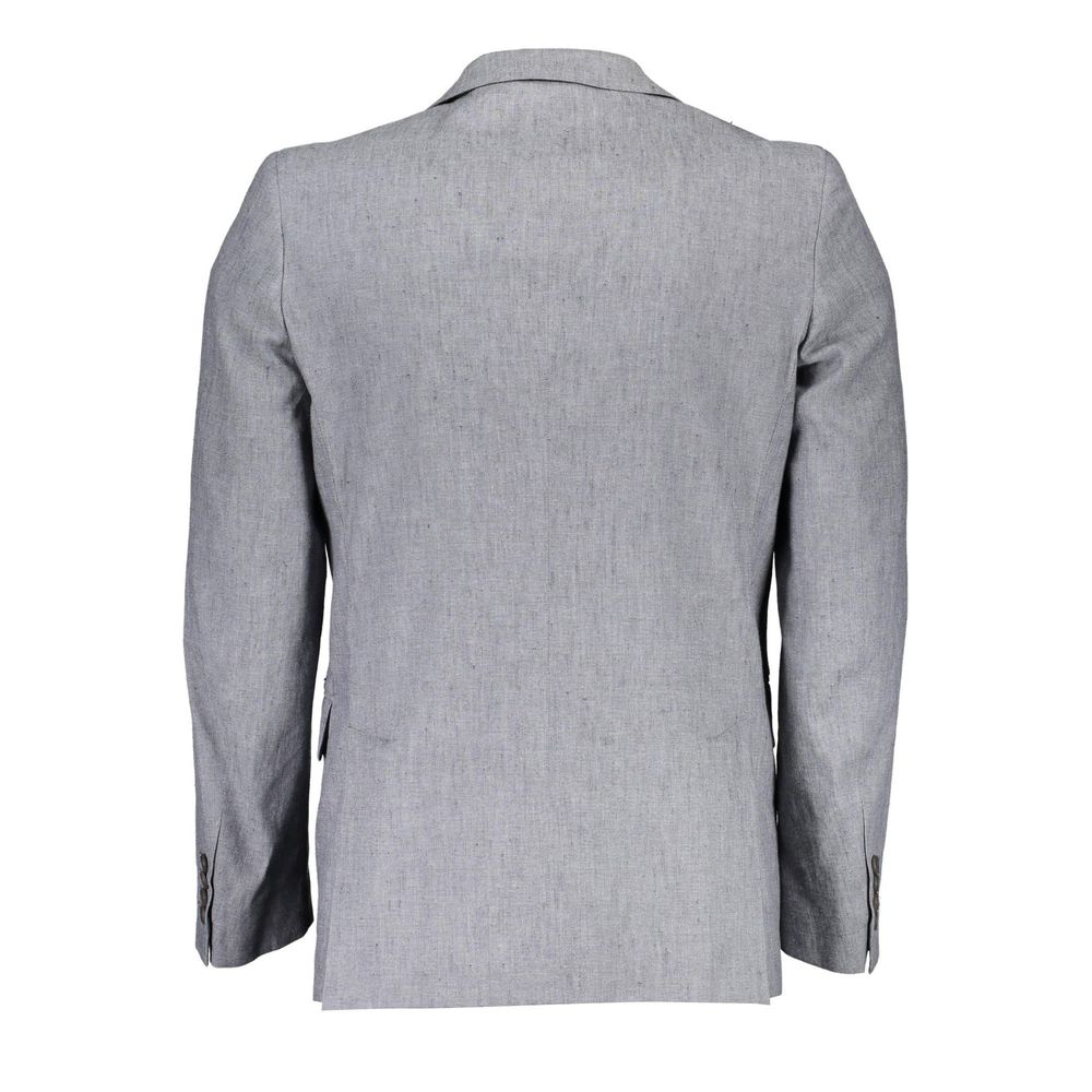Blazer in cotone grigio Gant