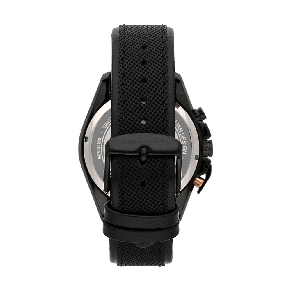 Orologio elegante Maserati in pelle marrone