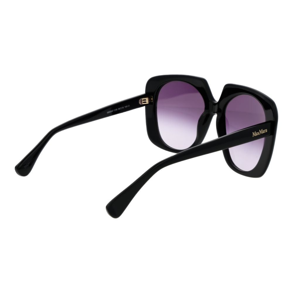 Occhiali da sole Max Mara in plastica nera