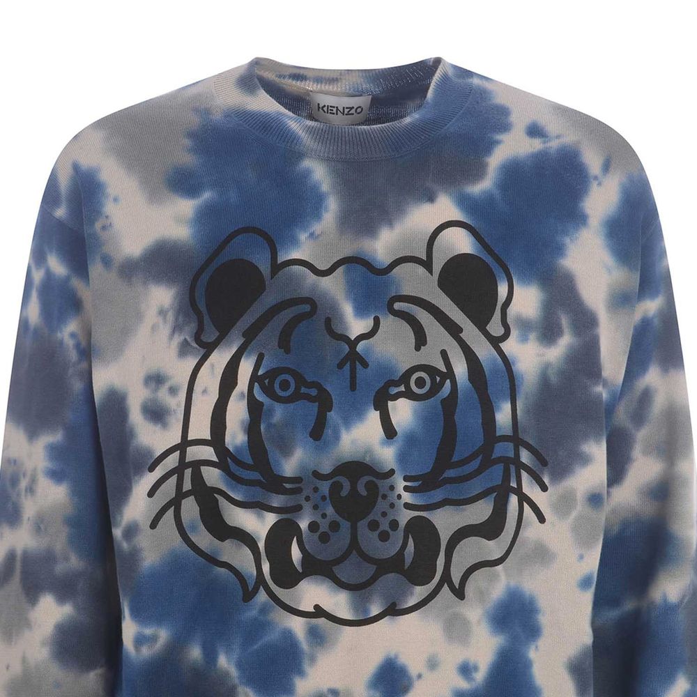 Felpa in cotone grigio Kenzo