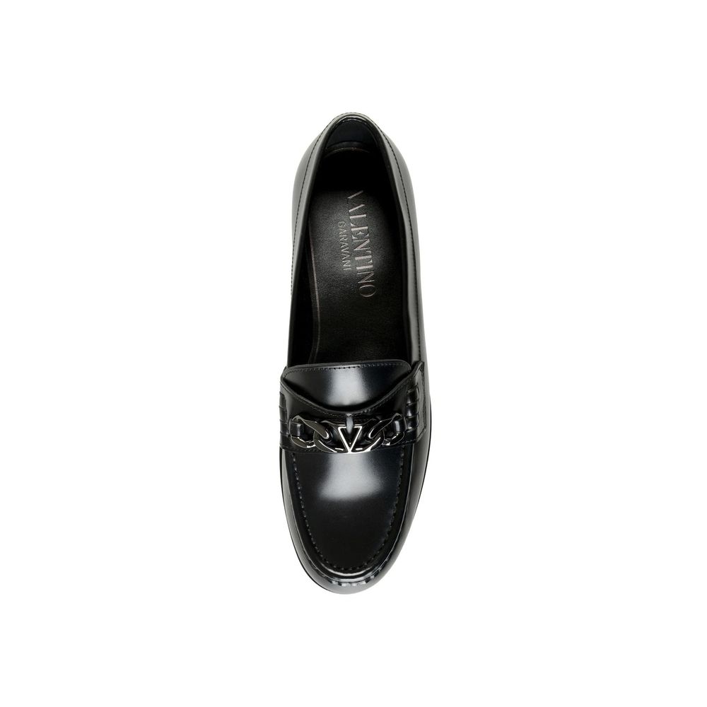 Mocassini slip-on in pelle nera Valentino Garavani
