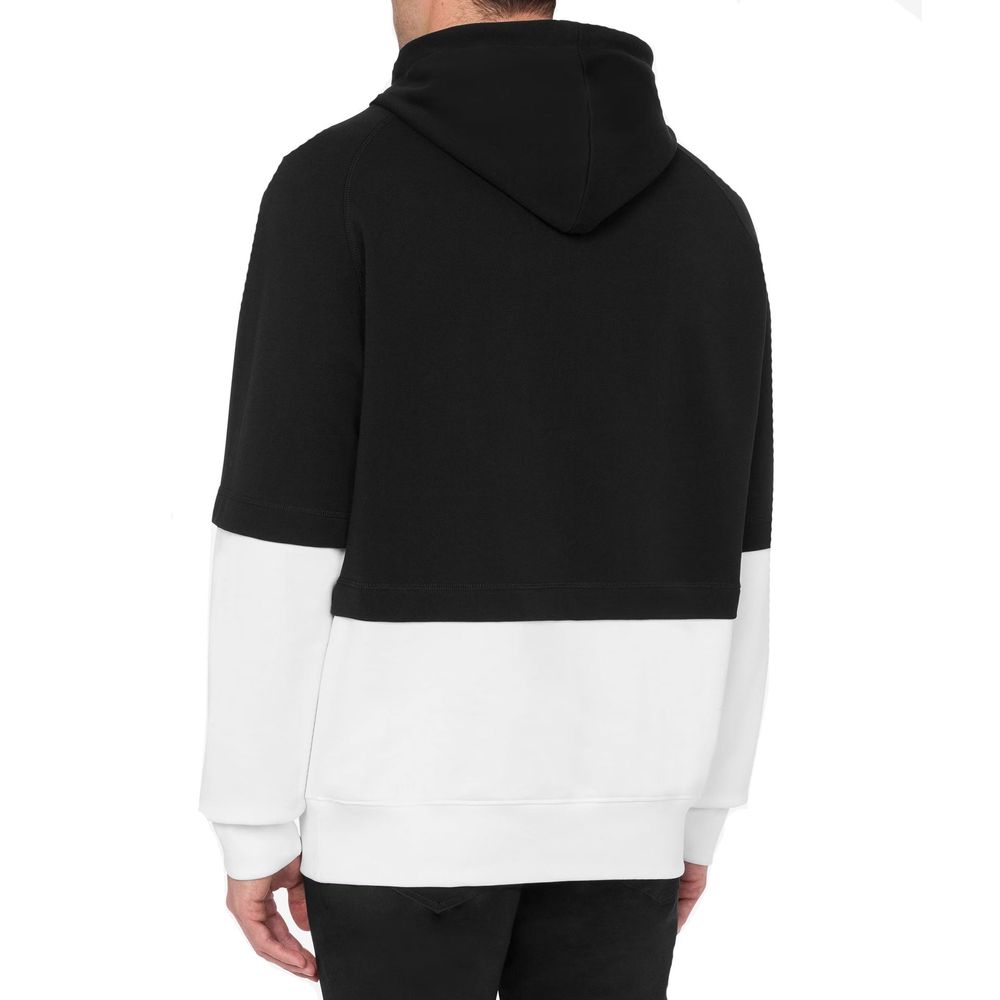 Felpa in cotone nero Moschino