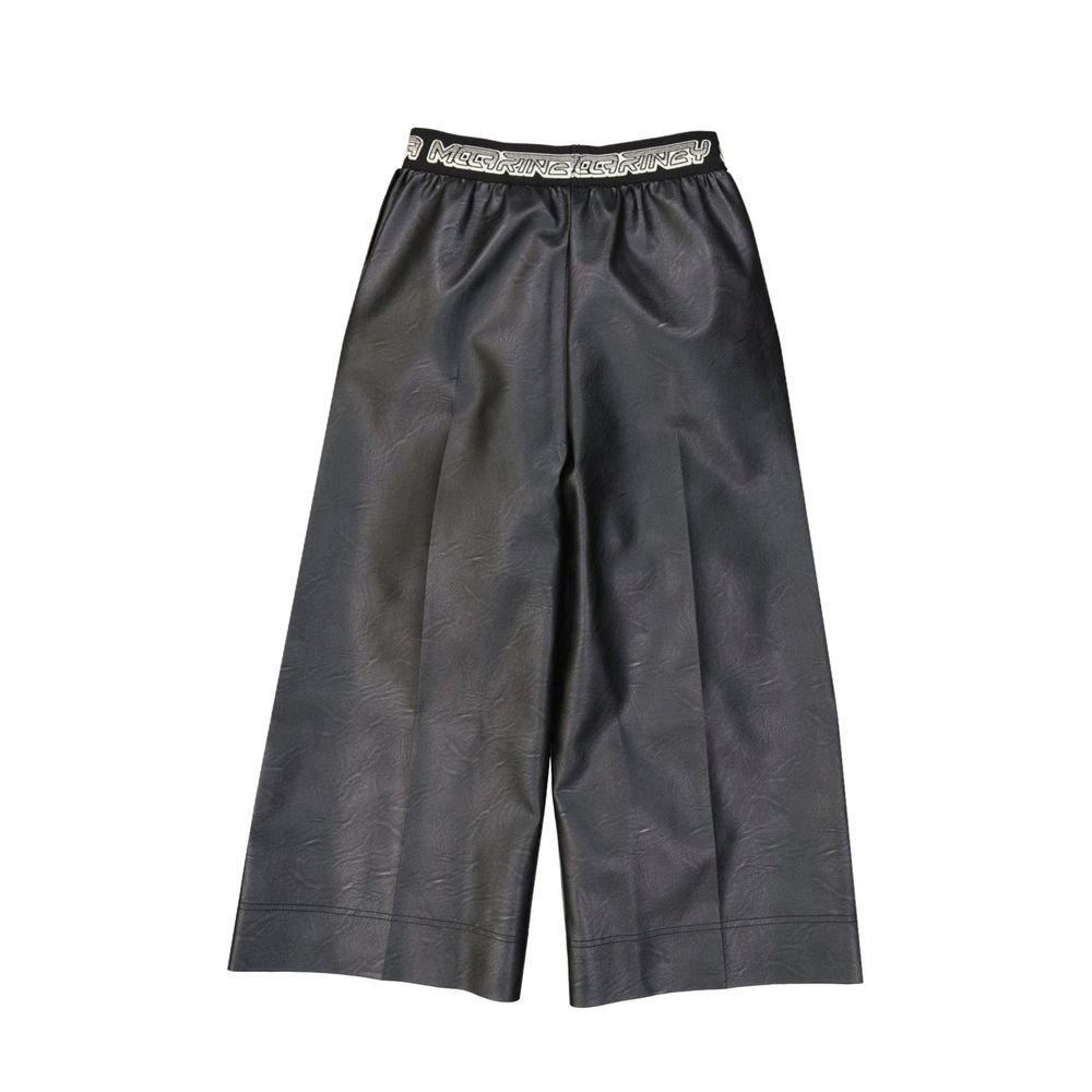 Pantalon en cuir noir Stella McCartney