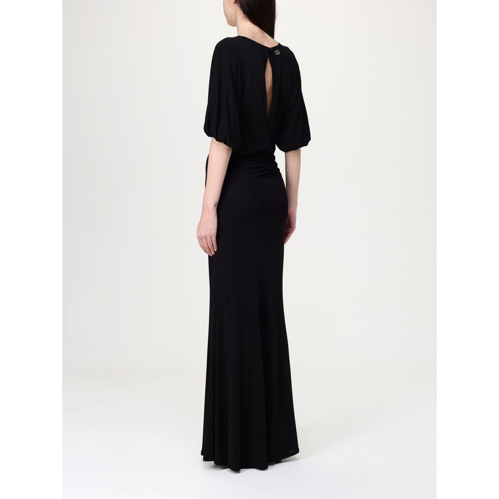 Robe décontractée Twinset noire en élasthanne
