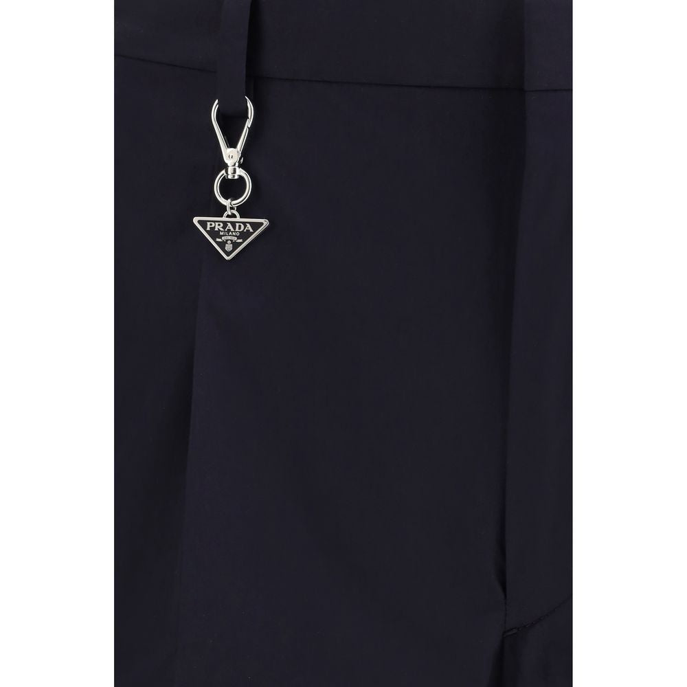 Pantaloni casual Prada in cotone blu