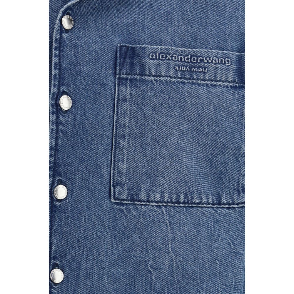 Camicia di jeans blu Alexander Wang