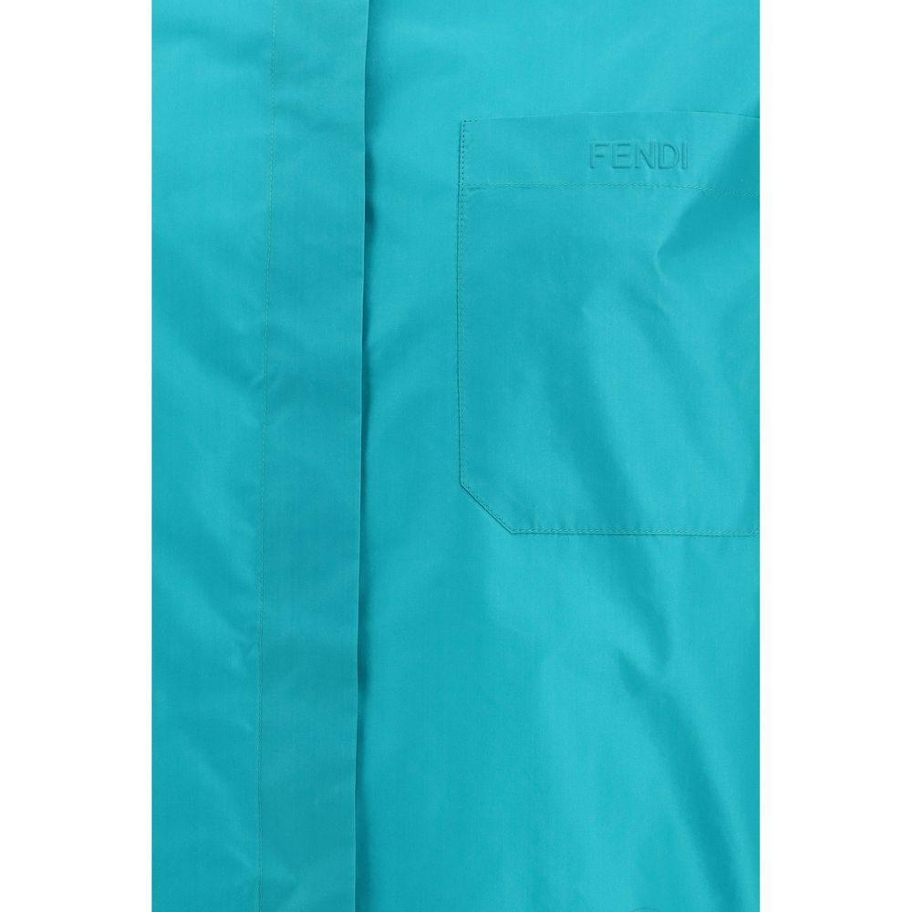 Camicia Fendi in seta blu