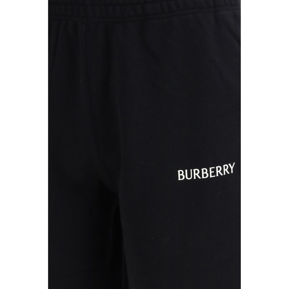 Shorts Bermudes en Coton Noir Burberry