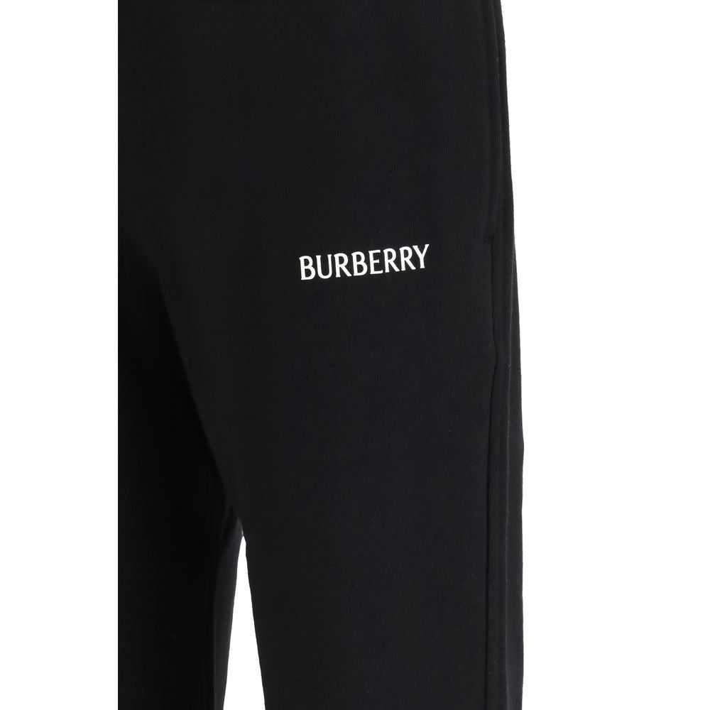 Pantalon de survêtement en coton noir Burberry