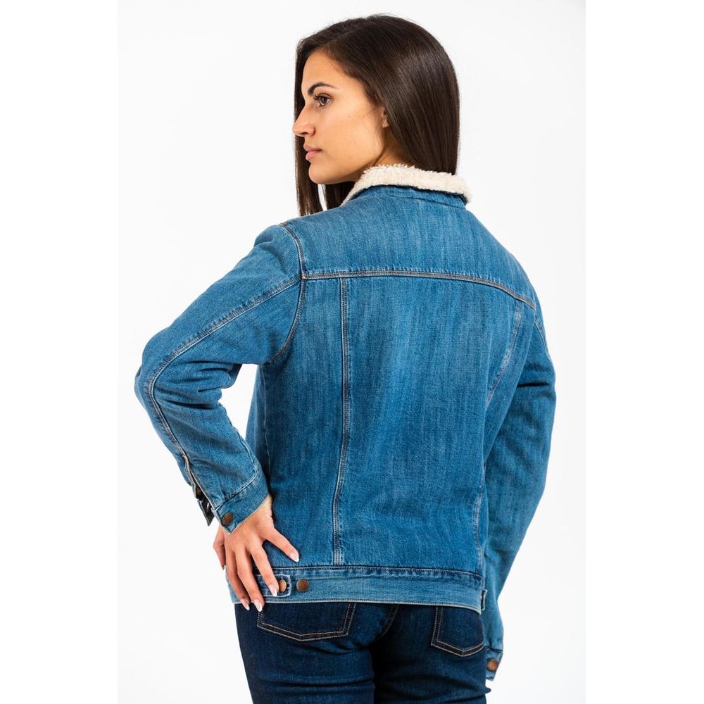 Giacca di jeans in cotone blu Gas