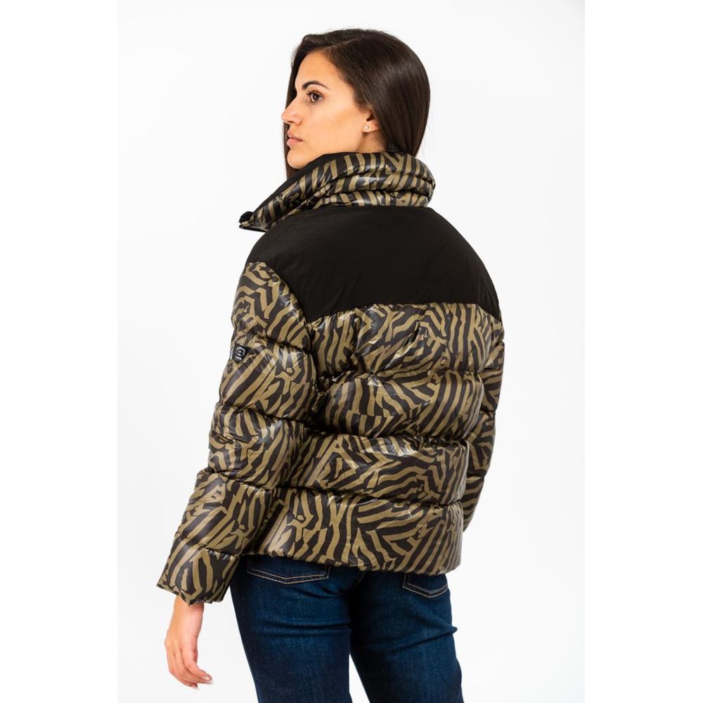 Parka in poliammide verde gas