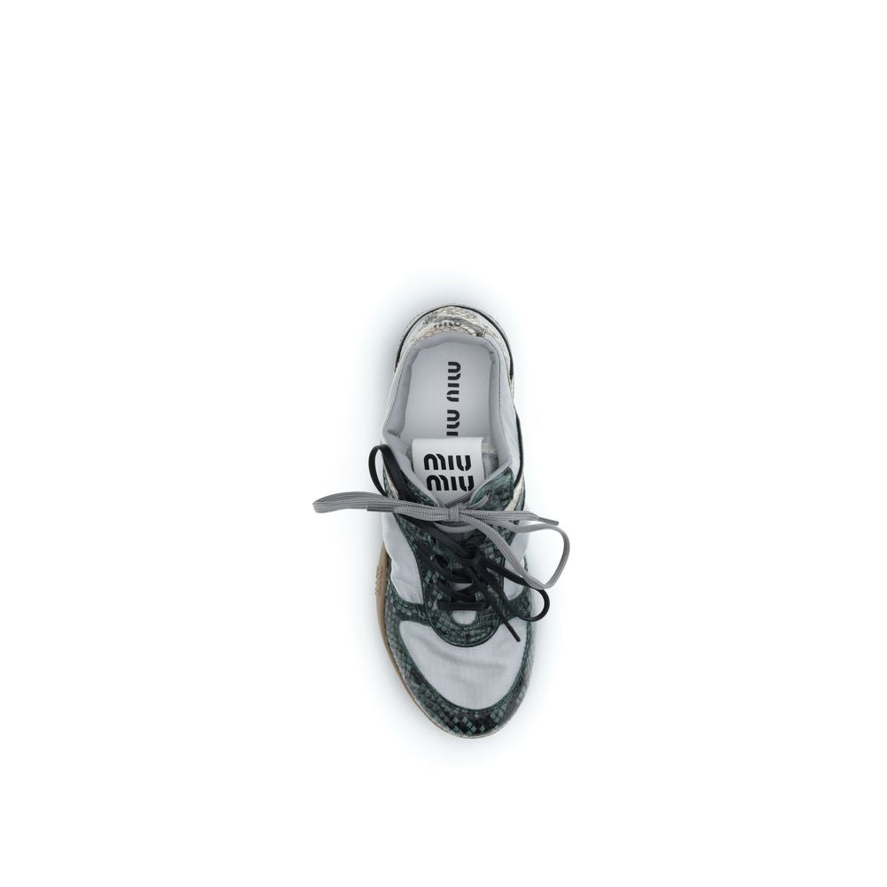 Miu Miu Sneakers Sportive Grigie Altre Fibre