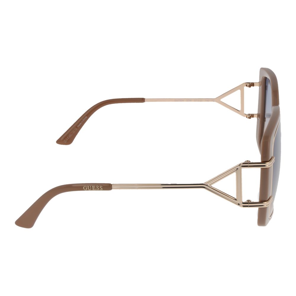 Occhiali da sole Guess in metallo e plastica marrone