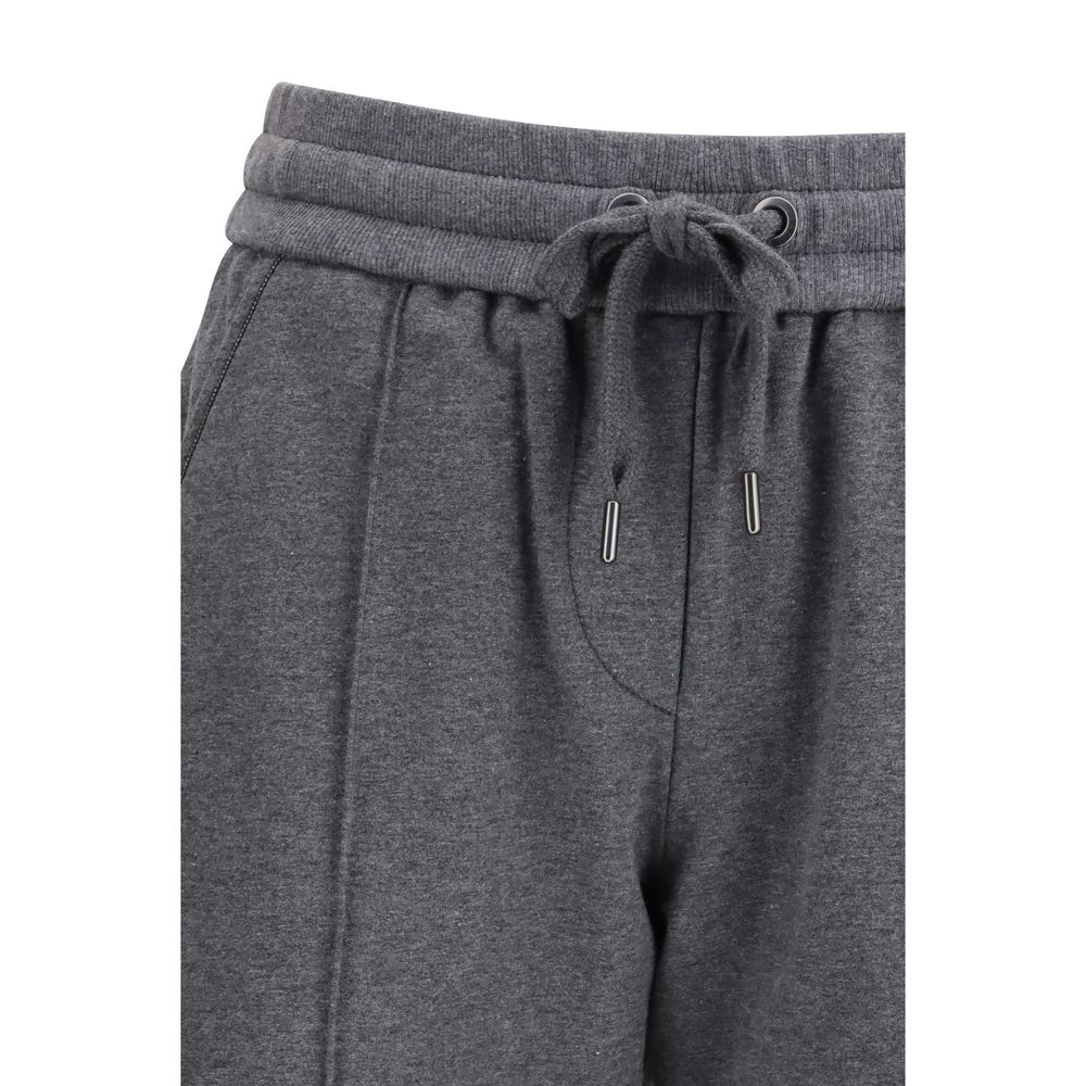 Pantaloni Casual Brunello Cucinelli In Cotone Grigio