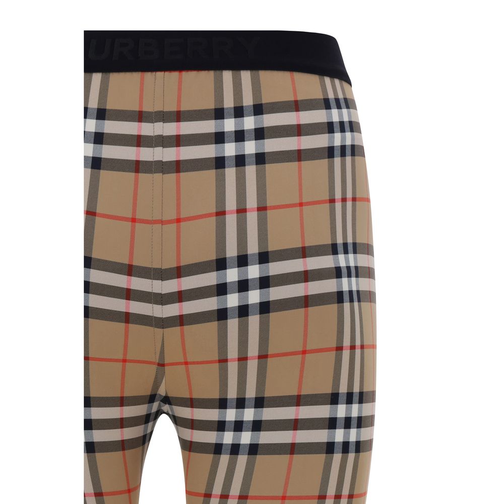 Legging en polyamide marron Burberry