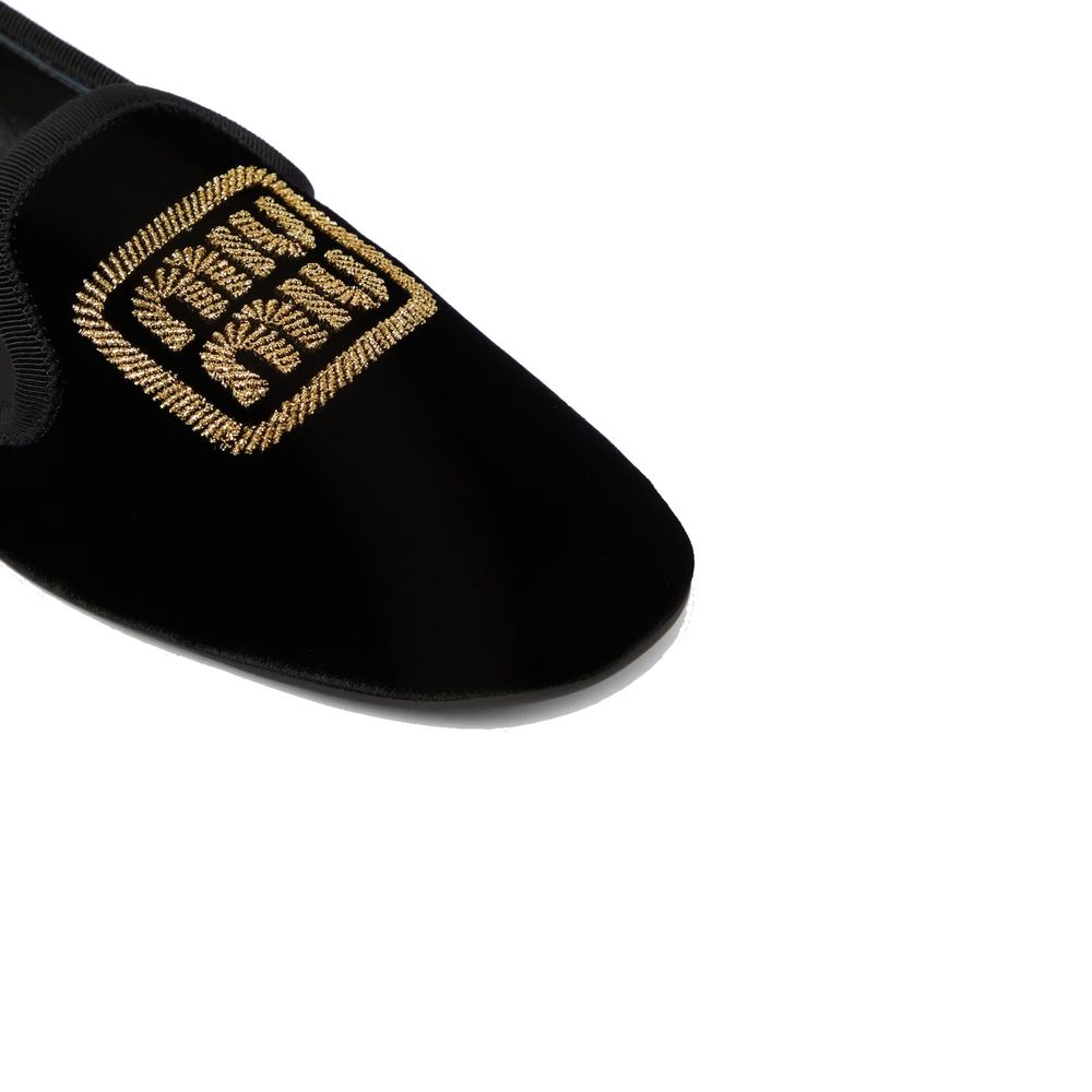 Miu Miu Ballerine in tessuto nere