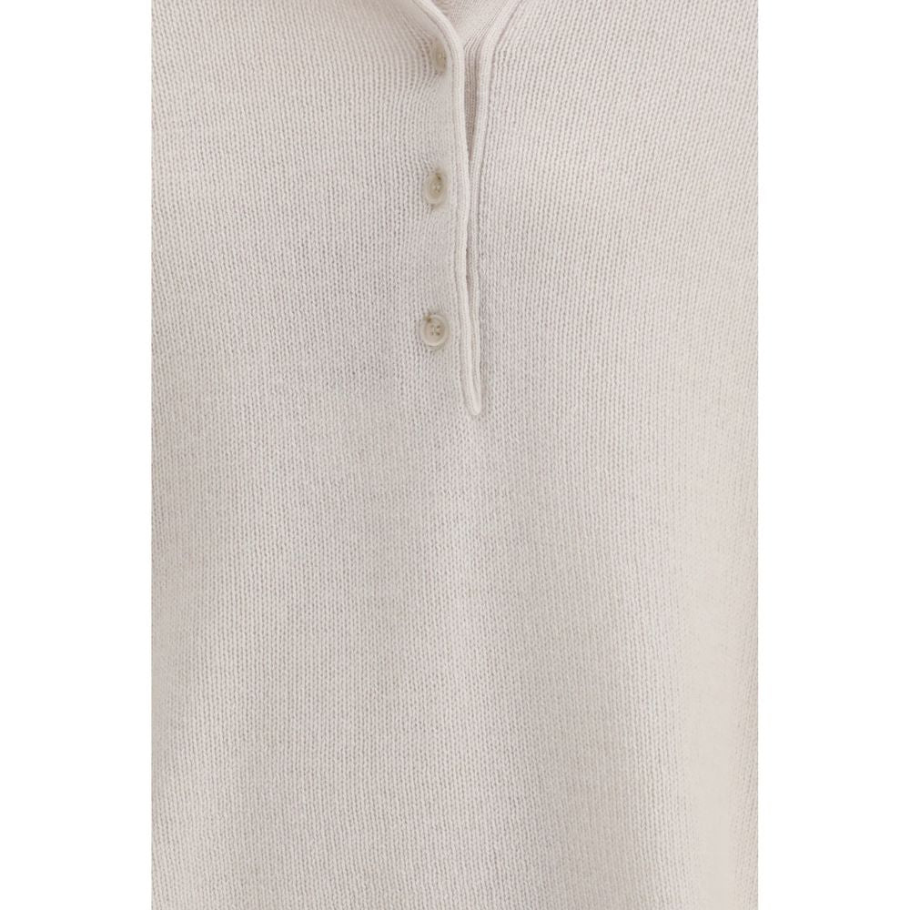 Polo en cachemire beige Allude