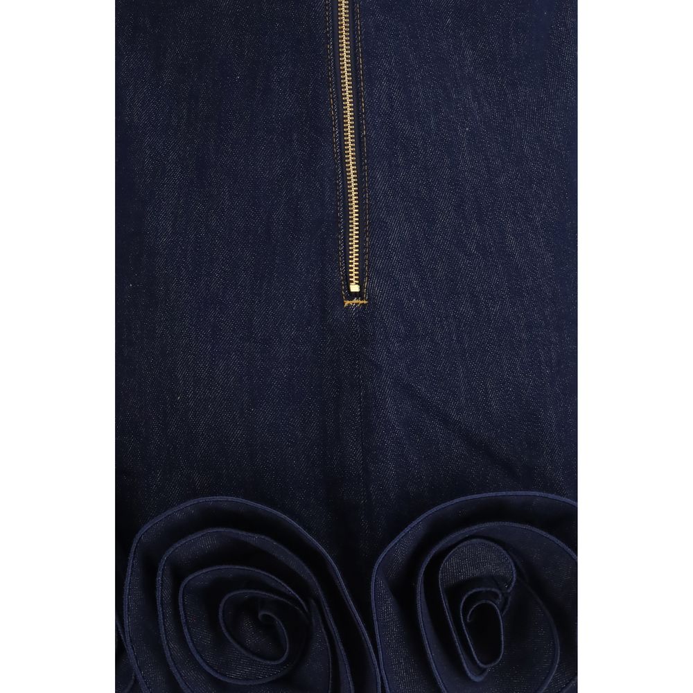 Abito casual Self-Portrait in cotone blu