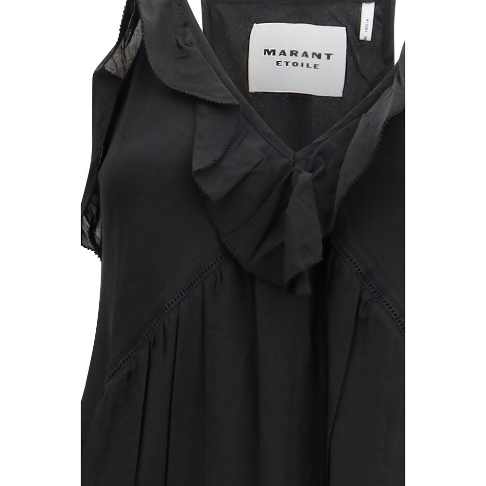 Marant Etoile Abito Casual in Cotone Nero