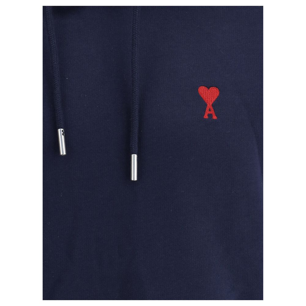 Sweat-shirt en coton bleu Ami Paris