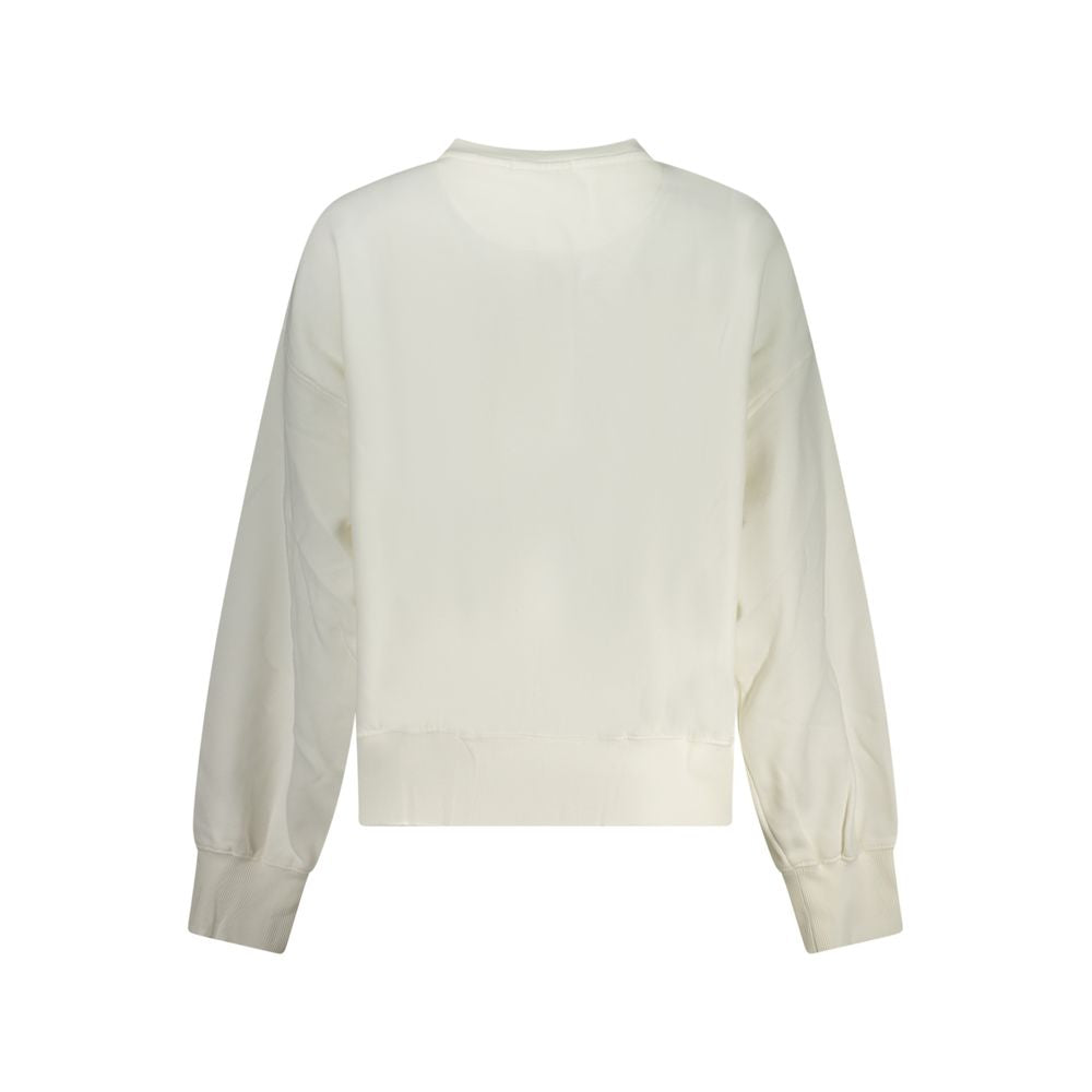 Felpa da donna in cotone Bianco Pepe Jeans