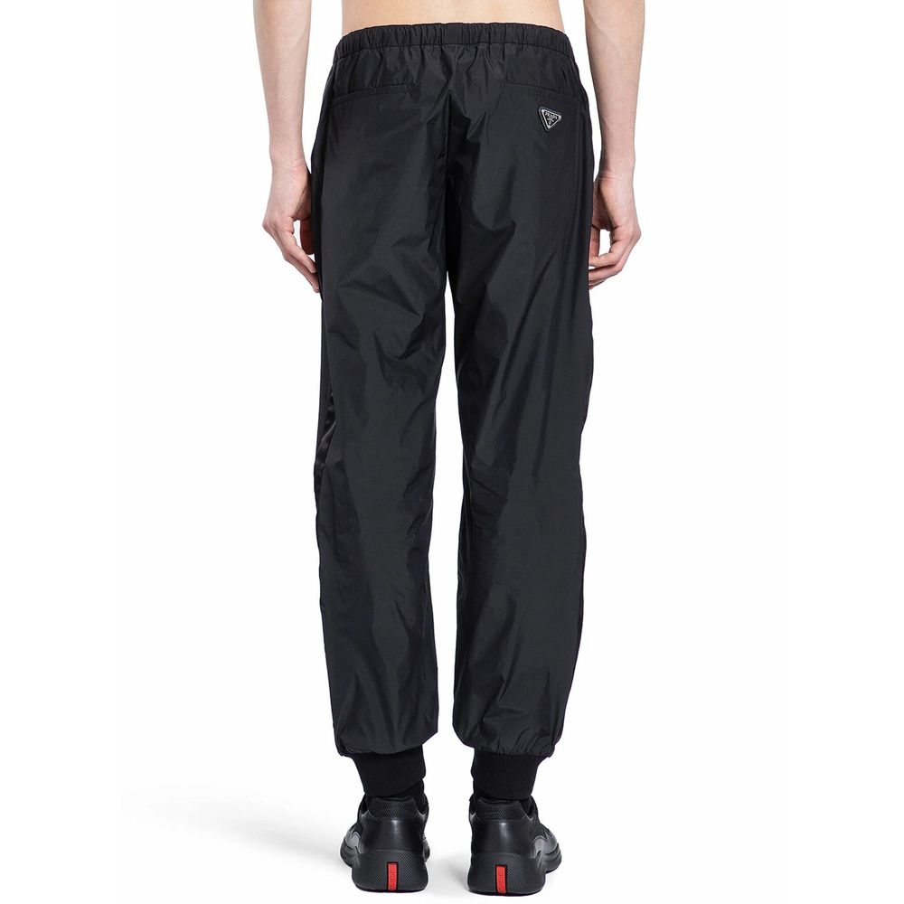 Pantaloni da jogging Prada neri in nylon (Pantaloni da allenamento)