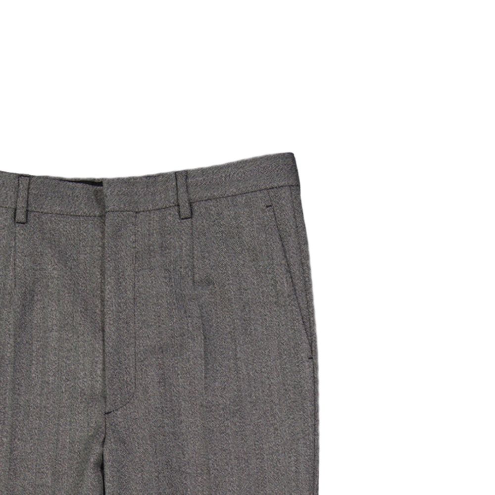 Pantaloni eleganti Prada in lana grigia