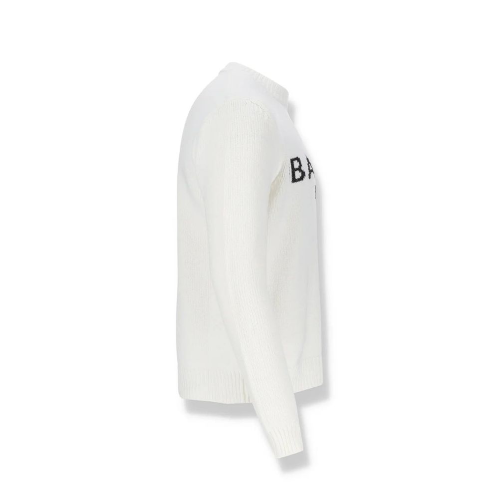 Felpa Balmain in cotone bianco