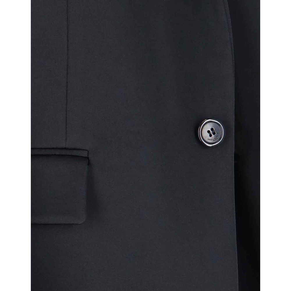 Manteau Saint Laurent en acétate noir