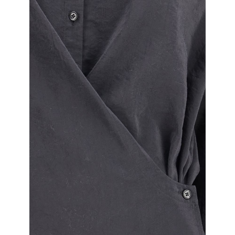 Camicia Lemaire in seta nera