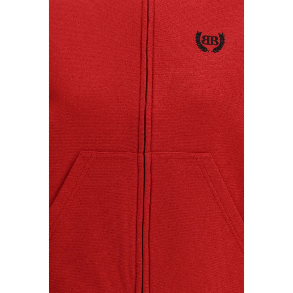 Felpa Balenciaga rossa in cotone