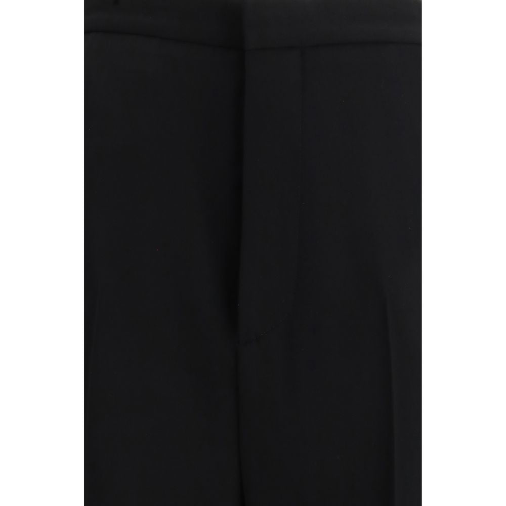 Pantaloni Eleganti Neri in Cotone Balenciaga