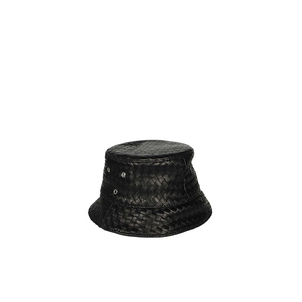 Bottega Veneta Bob en cuir d'agneau noir