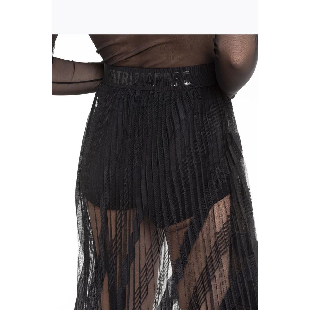 Jupe longue Patrizia Pepe en polyester noir