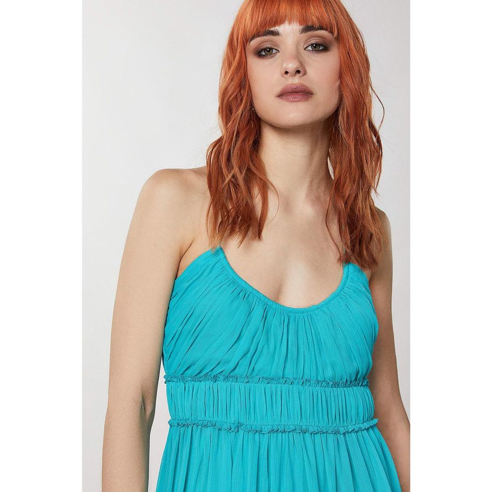 Vestito casual Patrizia Pepe turchese in poliestere