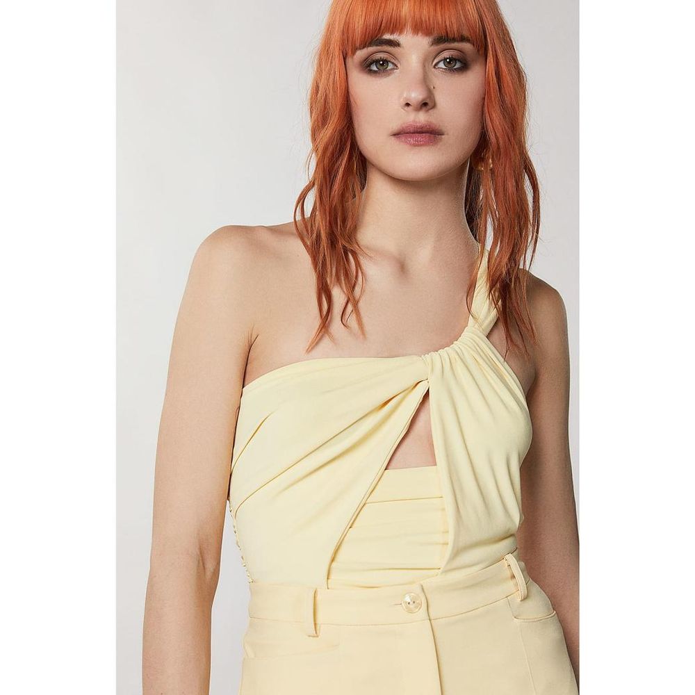 Débardeurs Patrizia Pepe en acétate jaune