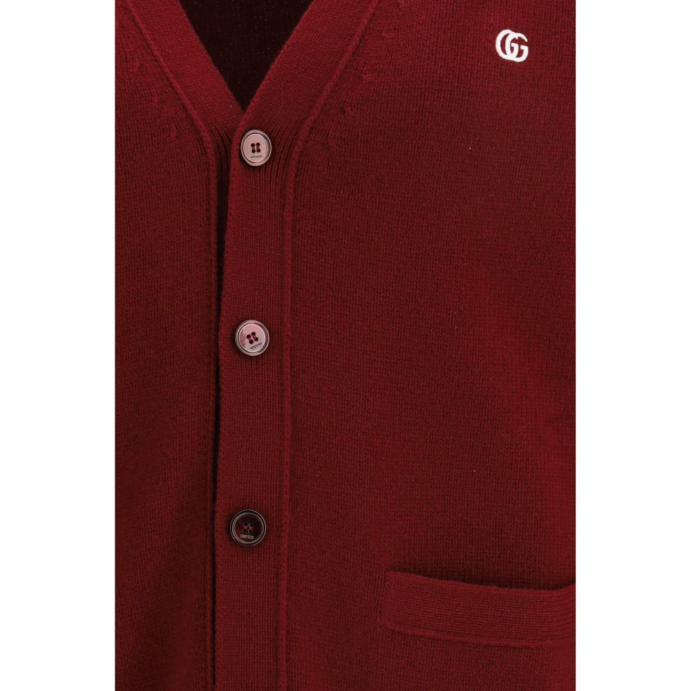 Cardigan Gucci in lana bordeaux