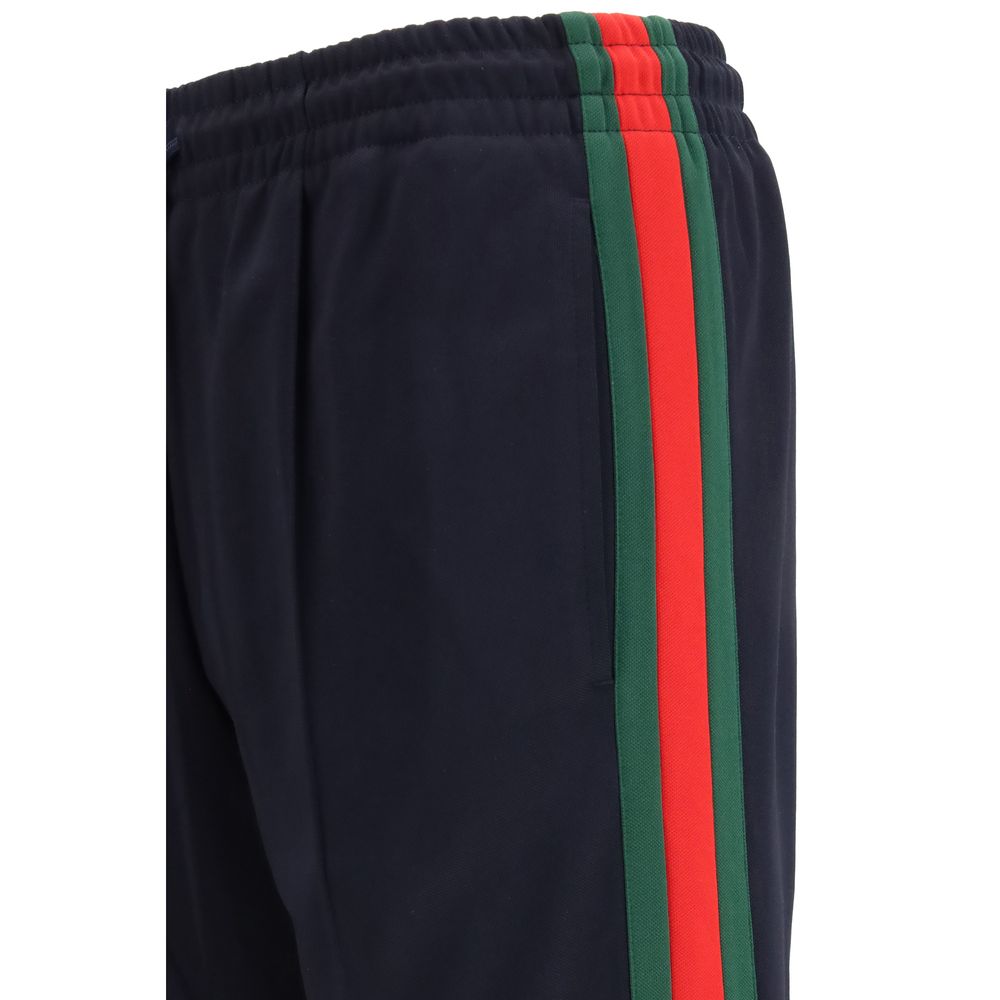 Pantaloni da jogging Gucci in poliestere blu (Pantaloni da allenamento)