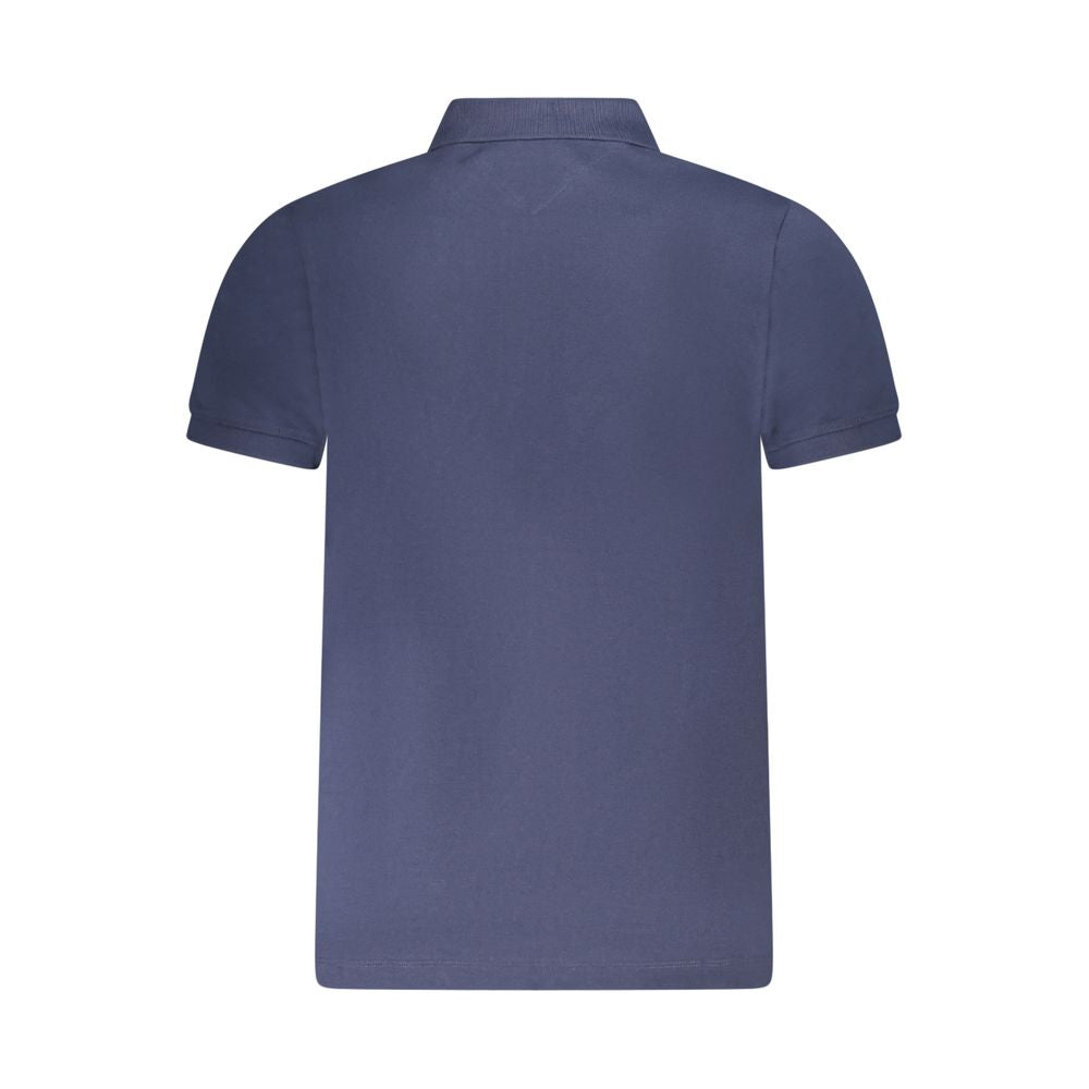 Polo Tommy Hilfiger da uomo in cotone blu