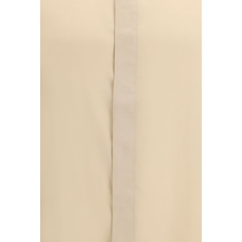 Camicia Lardini in Tencel Beige