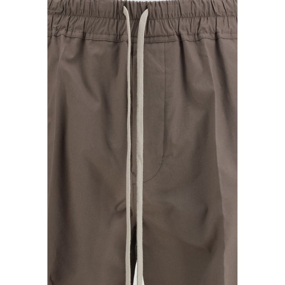 Pantalon décontracté Rick Owens en viscose marron