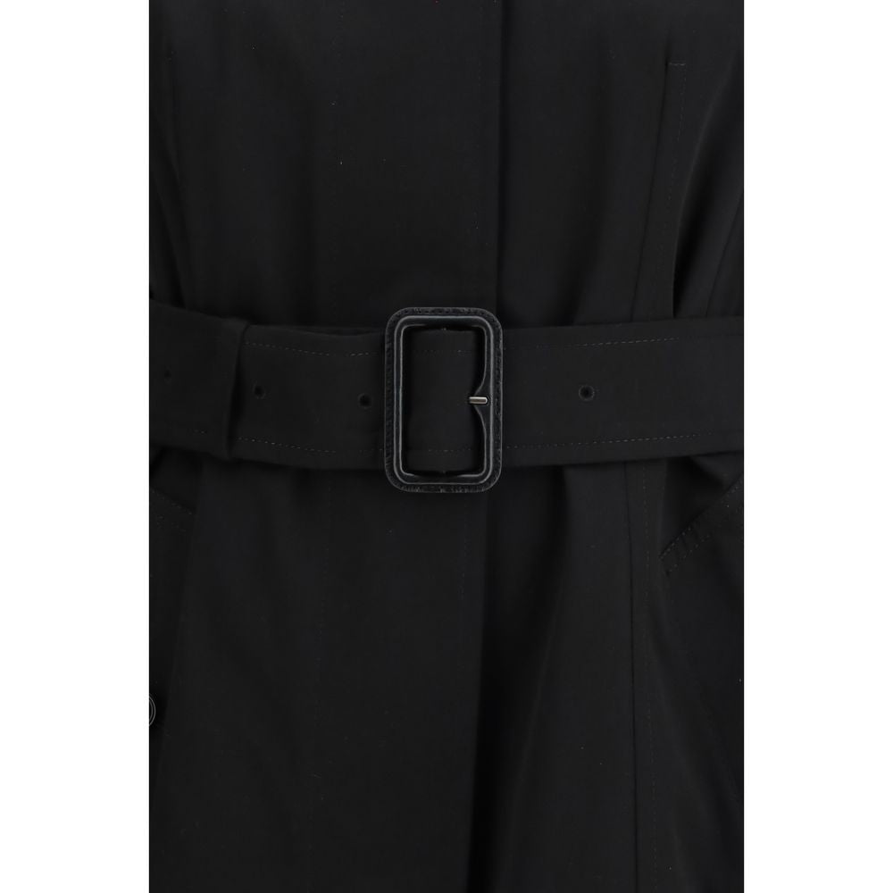 Trench-coat Burberry en coton noir