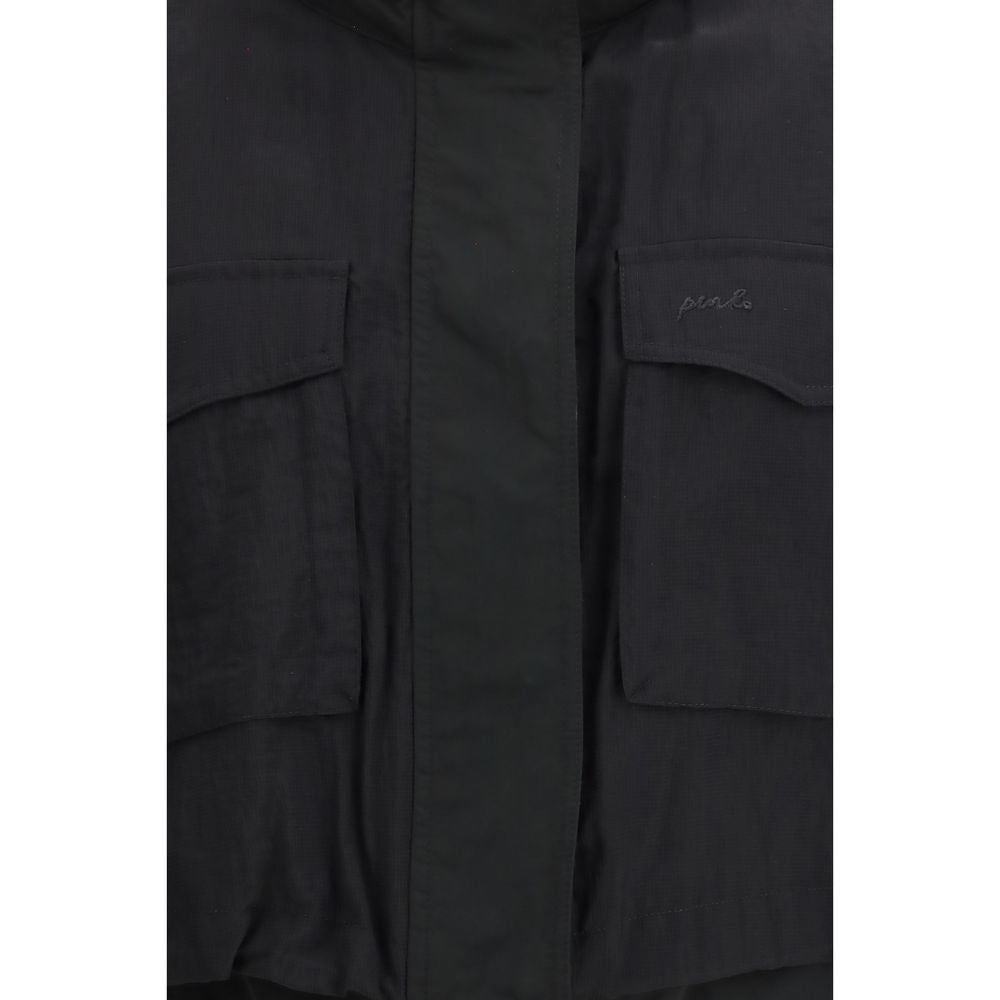 Veste sans manches en nylon noir PINKO