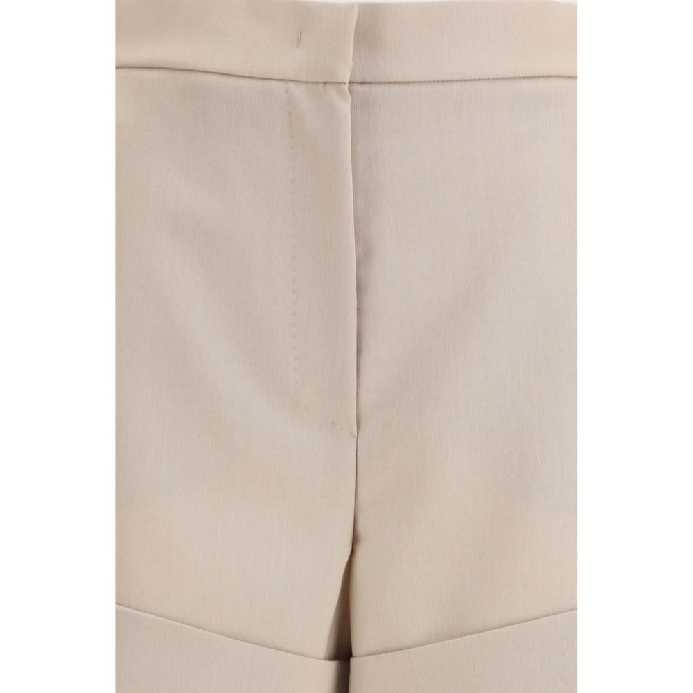 Max Mara Bermuda in pile di lana bicolore