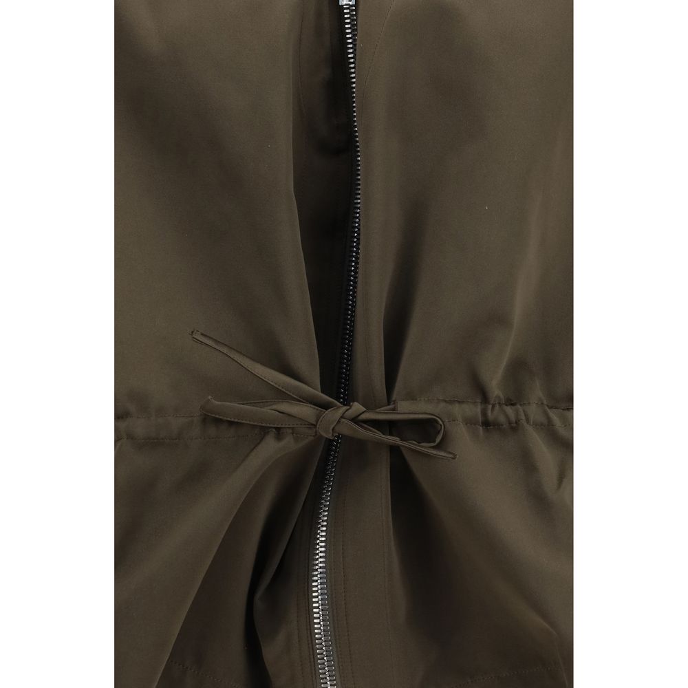 Rick Owens Giacca Shell in Poliestere Marrone