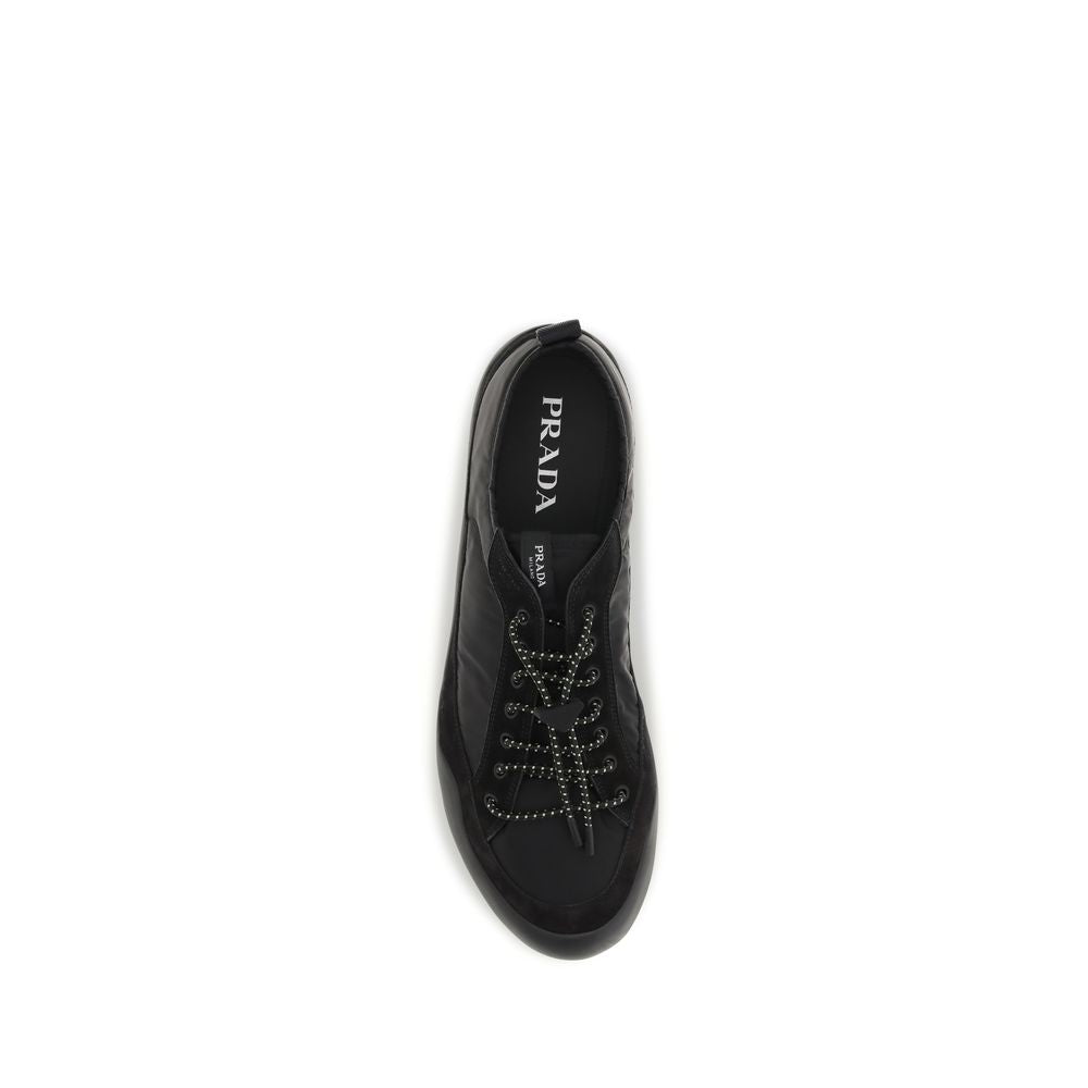 Sneakers sportive Prada in poliammide riciclato nero