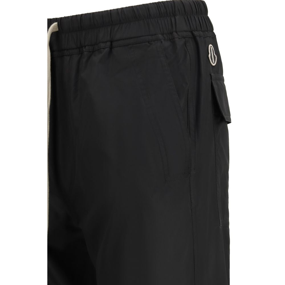 Pantalon décontracté Moncler x Rick Owens en polyester noir