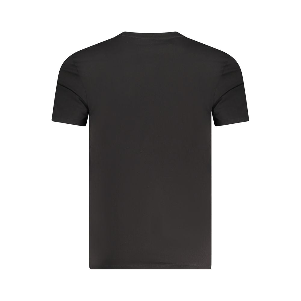 T-shirt da uomo Guess Jeans in cotone nero