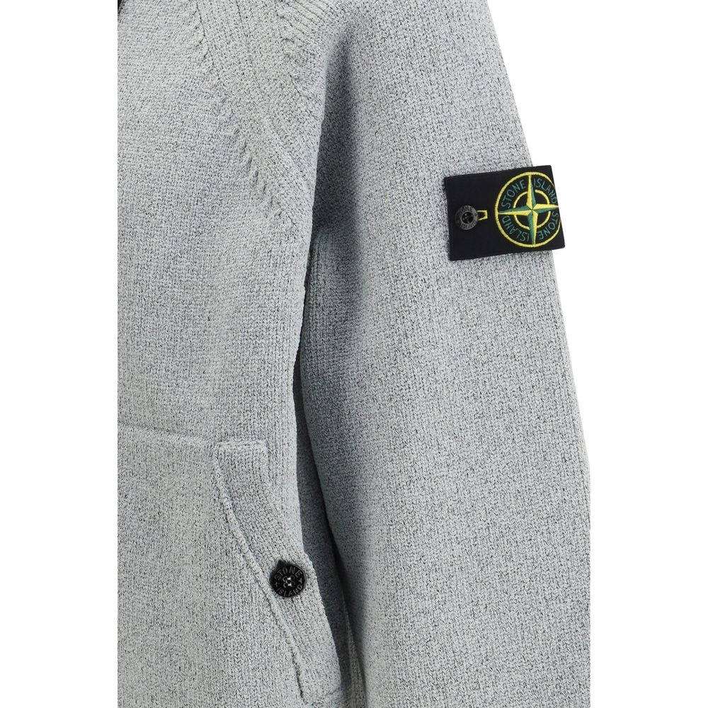 Felpa Stone Island in poliestere grigia