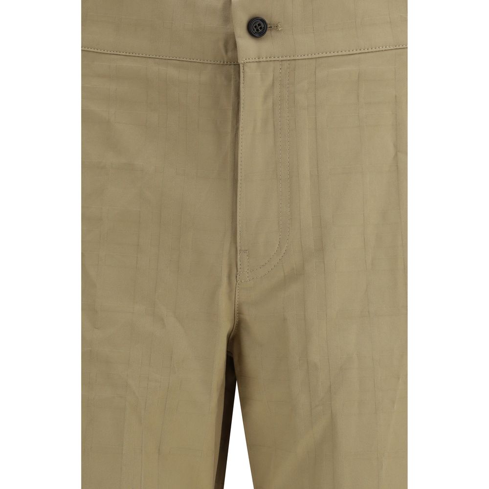 Pantaloni Casual Burberry Beige in Cotone